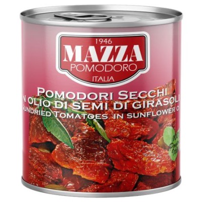 Pomidorai džiovinti saulėje aliejuje MAZZA, 780 g / 550 g